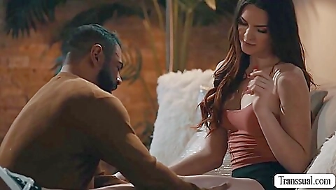 Hardcore sex from the sexy brunette babe and her step brother
