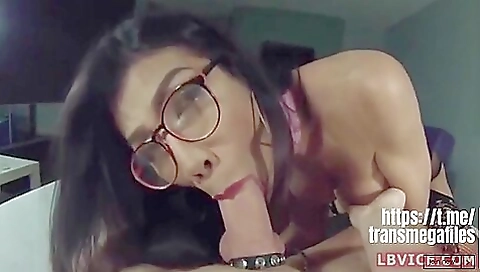 Japanese amateur asian ladyboy sucks and fucks in ass