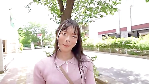 Asian teen with a small tits is fucking with a vibrator