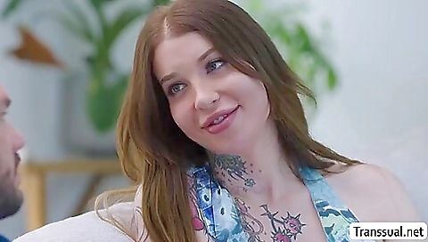 Busty girl gets fucked in her natural asshole by a guy
