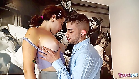 Latina with a big ass and big tits is getting fucked