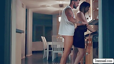 Cute brunette slutstepmom gets fucked by her stepbrother