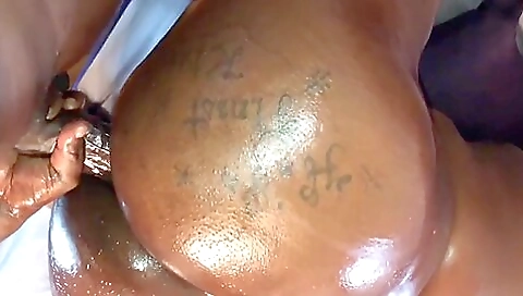 A big black cock is getting deep in all different positions